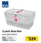 KIS 3-Pack Shoe Box (Clear) 850018235