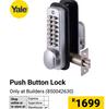 Yale Push Button Lock 850042630