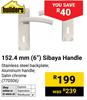Builders 152.4mm (6") Sibaya Handle 770506