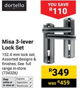 Dortello Misa 3-Lever Lock Set 734326