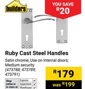 Builders Ruby Cast Steel Handles 473788, 473789, 473791