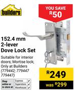 Builders 152.4mm 2-Lever Dove Lock Set 779442,779447, 779447