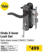 Yale Onda 3-Lever Lock Set 736957,736961, 762881
