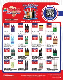 Africa Cash And Carry : Hair Oil Spray (12 May - 18 May 2026)