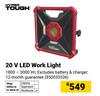 Hyper Tough 20V LED Work Light 850033536
