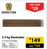 Disston 2.5Kg Electrodes 2.5mm 615630