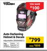 Hyper Tough Auto Darkening Helmet & Decals Adjustable 850040821