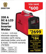 Disston 200A DC & LCD Smart Inverter Welder 767820