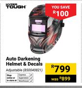 Hyper Tough Auto Darkening Helmet & Decals Adjustable 850040821
