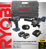Ryobi 18V Grinder B/Less Combo Kit Drill 850043341