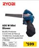 Ryobi 600W Mini Blower BL600