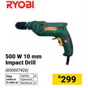 Ryobi 500W 10mm Impact Drill 850007426