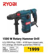Ryobi 1500W Rotary Hammer Drill 6.5J SDS-Plus 744612