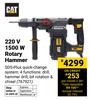 CAT 220V 1500W Rotary Hammer 767921
