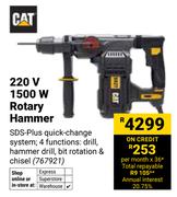 CAT 220V 1500W Rotary Hammer 767921