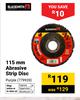 Blacksmith 115mm Abrasive Strip Disc 779939
