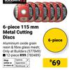 Black Smith 12 Piece 115mm Metal Cutting Discs 783489