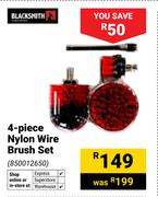 Blacksmith 4 Piece Nylon Wire Brush Set 850012650