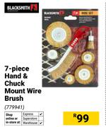 Blacksmith 7 Piece Hand & Chuck Mount Wire Brush 779941