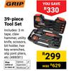 Grip 39-Piece Tool Set 488081