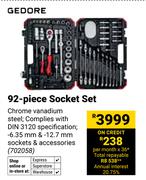 Gedore 92-Piece Socket Set 702058