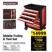 Mastercraft Mobile Trolley & Tool Set 7GSDT01 850013993