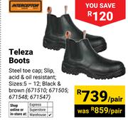 Interceptor Teleza Boots-Per Pair