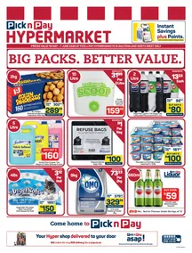 Pick n Pay Hypermarket Gauteng, Free state, North West : Big Pack. Better Value (18 May - 07 June 2026)
