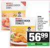 Spar Crumbed Chicken Steaklets,Pops,Fries Coated,Nuggets,Strips Or Burgers-750g