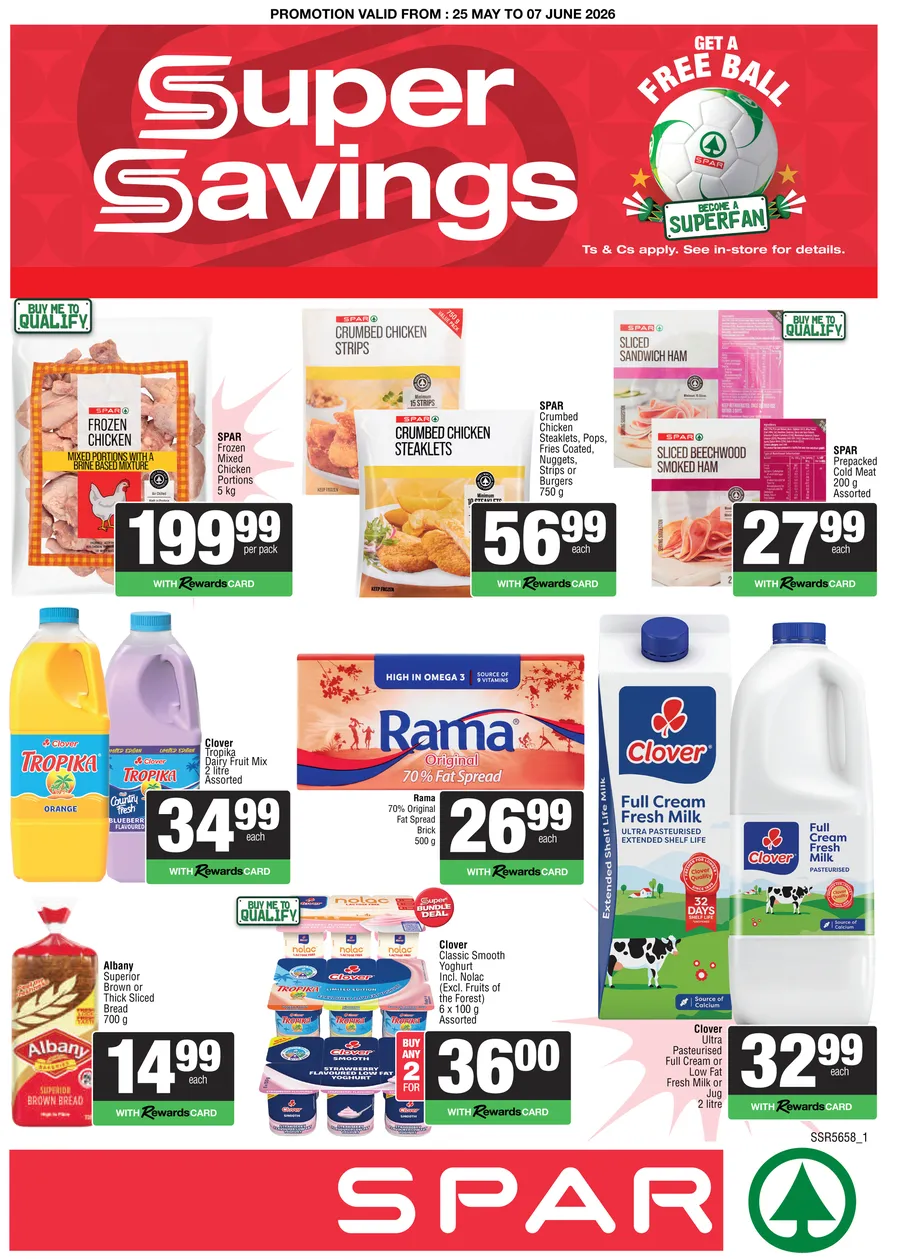SPAR & SUPERSPAR Inland : Super Savings (25 May - 07 June 2026)