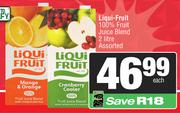 Liqui Fruit 100% Fruit Juice Blend Assorted-2L