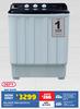 Defy 9Kg White Twin tub DTT169 10282273