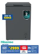 Hisense 97L Chest Freezer Grey H135CFS 10321403