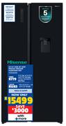 Hisense 541L Side By Side Fridge/Freezer H680SMIB-WD 10306058