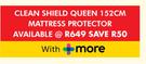 Sealy Clean Shield Queen 152cm Mattress Protector