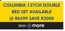 Sealy Columbia 137cm Double Bed Set 