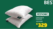 Restonic Twin Pack Pillows 10319081