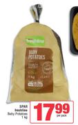 Spar Freshline Baby Potatoes-1Kg Per Pack