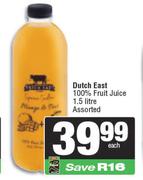 Dutch East 100% Fruit Juice Assorted-1.5L