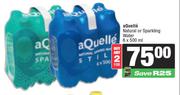 Aquelle Natural Or Sparkling Water-For 2 x 6 x 500ml