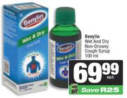 Benylin Wet & Dry Non Drowsy Cough Syrup-100ml