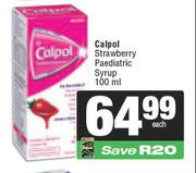 Calpol Strawberry Paediatric Syrup-100ml