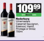 Nederburg Winemasters Cabernet Sauvignon,Edelrood,Merlot,Pinotage Or Shiraz-750ml