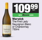 Warwick The First Lady Sauvignon Blanc Or Chardonnay-750ml