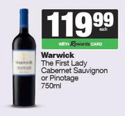 Warwick The First Lady Cabernet Sauvignon Or Pinotage-750ml