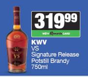 KWV VS Signature Release Potstill Brandy-750ml
