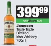 Jameson Triple Triple Distilled Irish Whisky-750ml