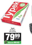 Typek A4 Paper 500 Sheets-Per Pack