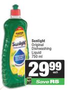 Sunlight Original Dishwashing Liquid-750ml