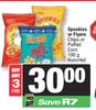 Spookies Or Flyers Chips Or Puffed Corn Assorted-For 3 x 100g 